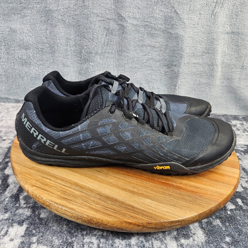 Merrell Trail Glove 4 Men's Size 11 Barefoot Running Shoes Black Vibram J09673